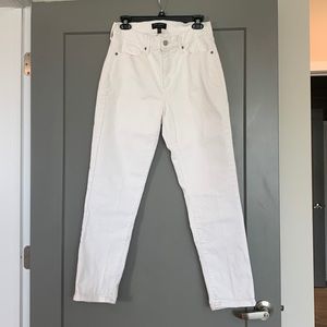 Banana Republic Curvy Girlfriend White Jean